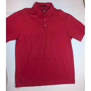Nike Tiger Woods‎ Dri Fit Golf Polo Celestial Red Mens Large